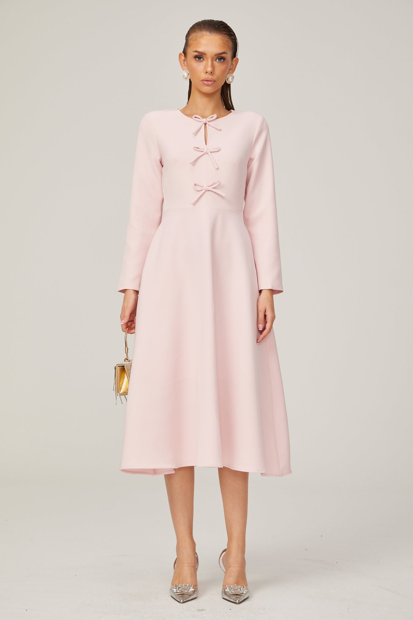 Elise fiyonk midi elbise