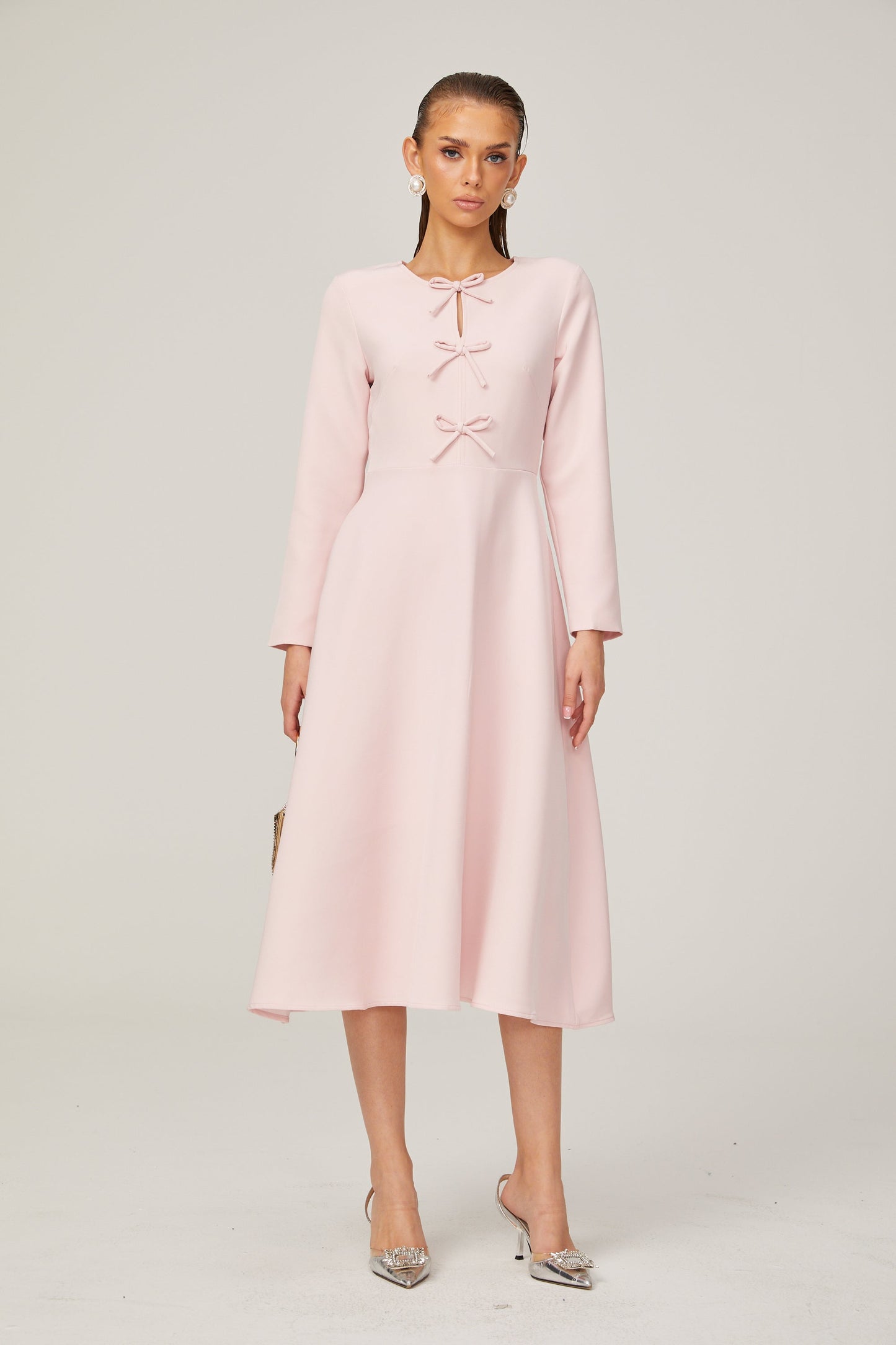 Elise fiyonk midi elbise