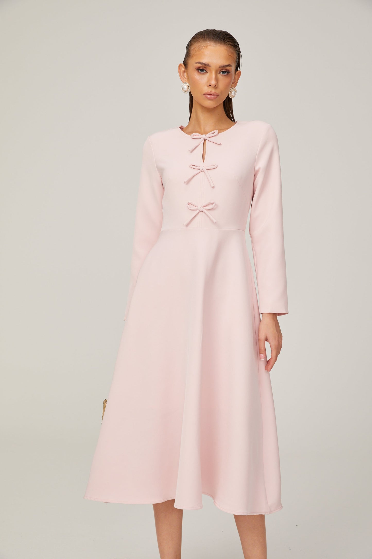 Elise fiyonk midi elbise