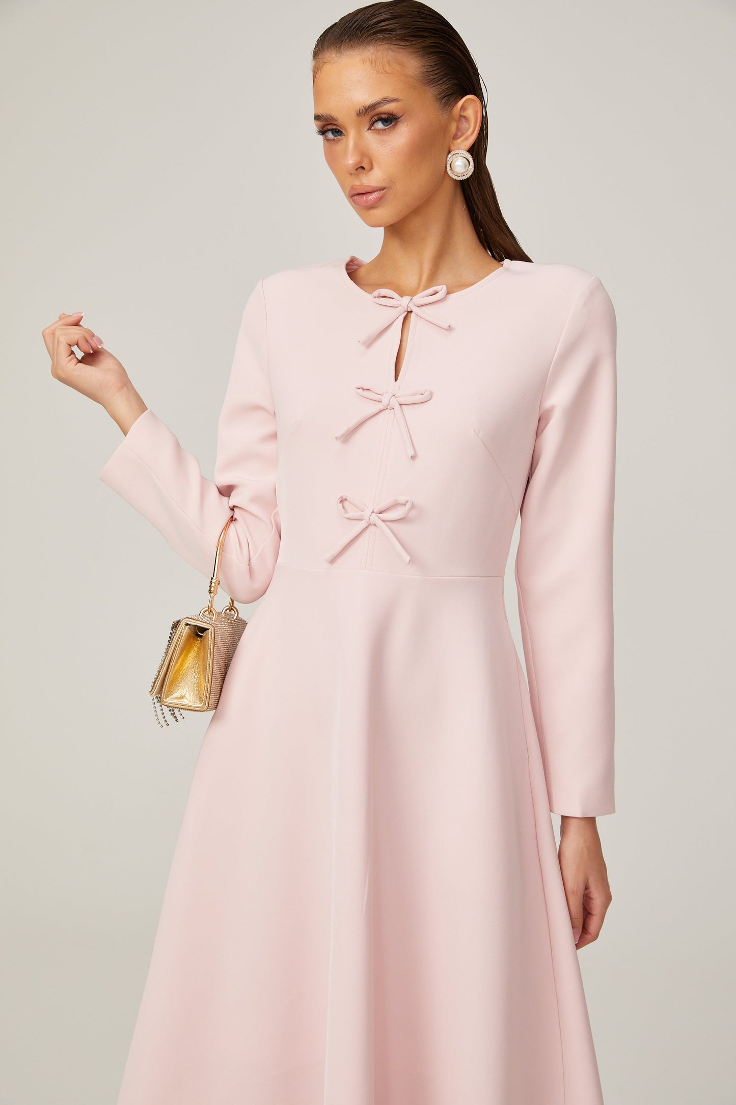 Elise fiyonk midi elbise