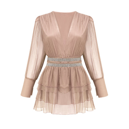Ellica kristal mini elbise