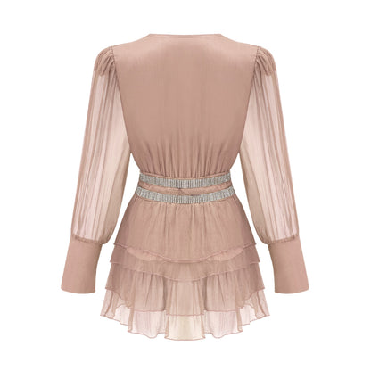 Ellica kristal mini elbise