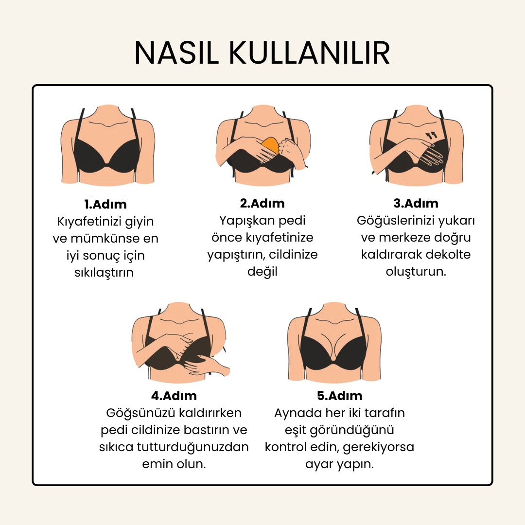 Snowy Care Push-Up Etkili Yapışkan Göğüs Pedleri