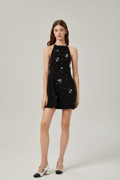 Ariane kristal mini elbise