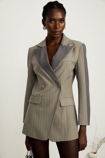 Georgia çizgi blazer ceket