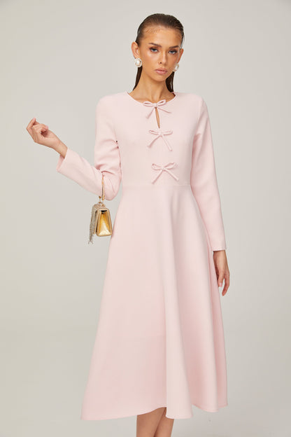 Elise fiyonk midi elbise