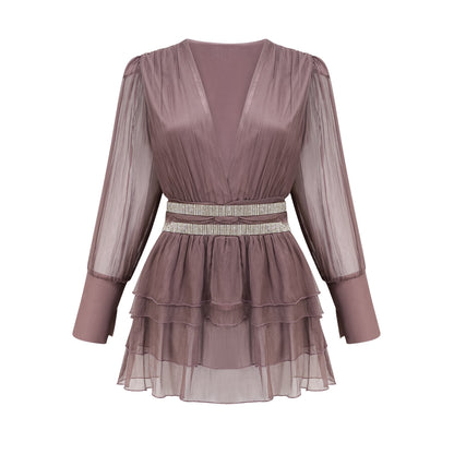 Ellica kristal mini elbise
