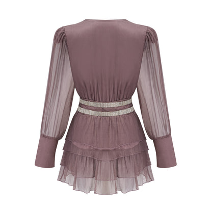 Ellica kristal mini elbise