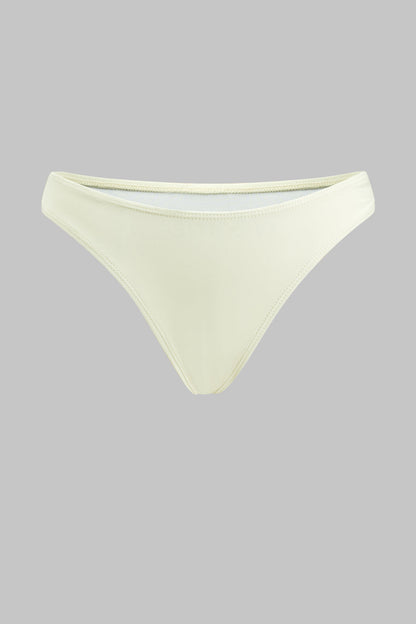 3D Çiçekli Büzgülü Bağlamalı Bikini ve Üst Giyim Seti